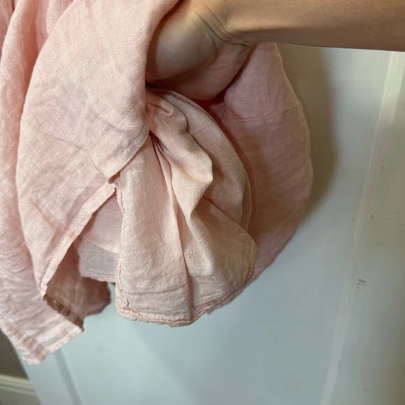 Jillian Harris x Priv Hamptons Mini Babydoll Linen Vneck Button Dress - Picture 8 of 8